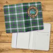Clan MacKenzie Crest over Dress Tartan Passport Holder