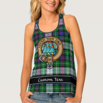 Clan MacKenzie Crest over Dress Tartan Tank Top