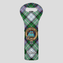 Clan MacKenzie Crest over Dress Tartan Wine Bag