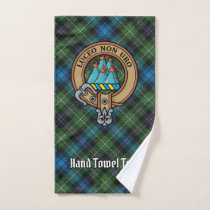 Clan MacKenzie Crest over Tartan Bath Towel Set