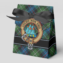 Clan MacKenzie Crest over Tartan Favor Box