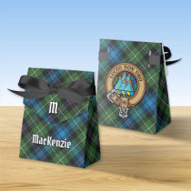 Clan MacKenzie Crest over Tartan Favor Box