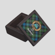 Clan MacKenzie Crest over Tartan Gift Box