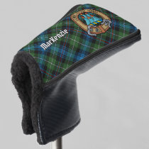 Clan MacKenzie Crest over Tartan Golf Head Cover