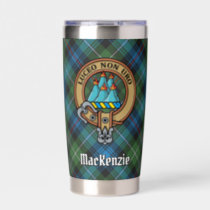 Clan MacKenzie Crest over Tartan Insulated Tumbler