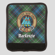 Clan MacKenzie Crest over Tartan Luggage Handle Wrap