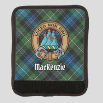 Clan MacKenzie Crest over Tartan Luggage Handle Wrap