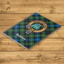 Clan MacKenzie Crest over Tartan Notebook