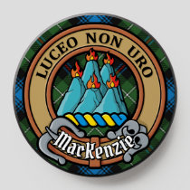 Clan MacKenzie Crest over Tartan PopSocket