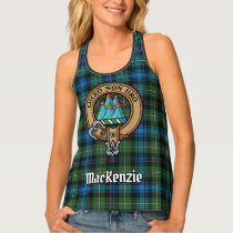 Clan MacKenzie Crest over Tartan Tank Top