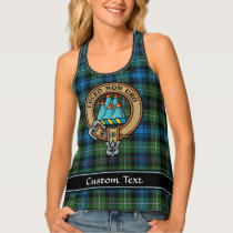 Clan MacKenzie Crest over Tartan Tank Top