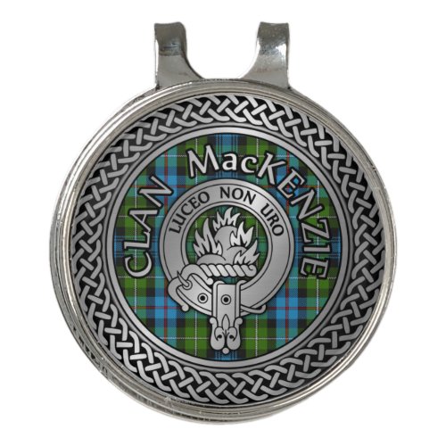 Clan MacKenzie Crest  Tartan Knot Golf Hat Clip