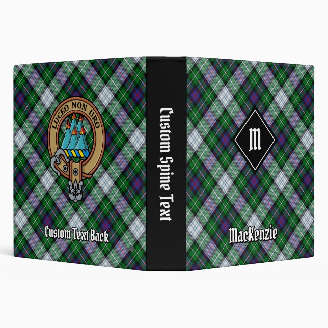 Clan MacKenzie Dress Tartan 3 Ring Binder (Background)