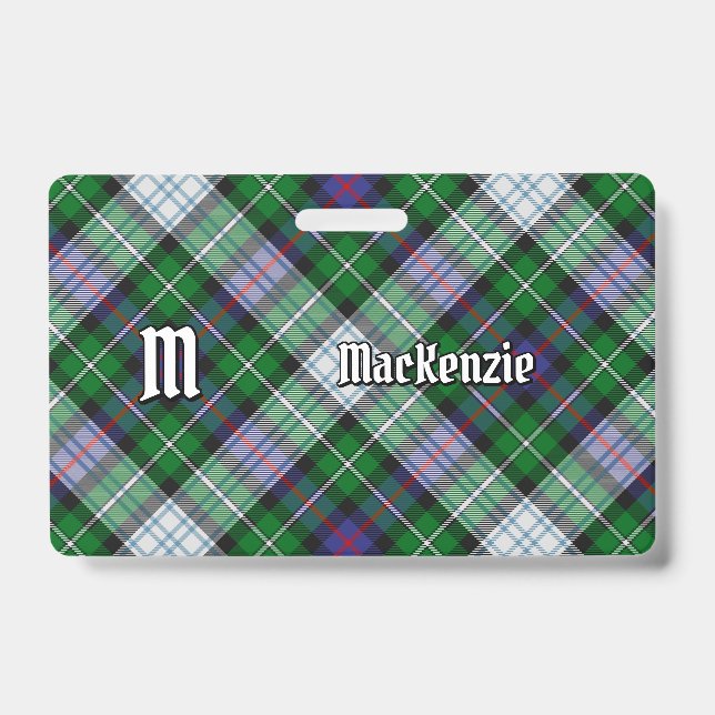 Clan MacKenzie Dress Tartan Badge (Front)