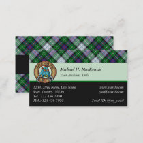 Clan MacKenzie Dress Tartan Business Card