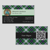 Clan MacKenzie Dress Tartan Business Card