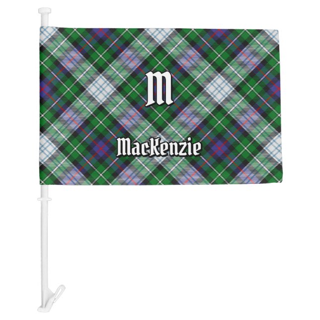 Clan MacKenzie Dress Tartan Car Flag (Front)