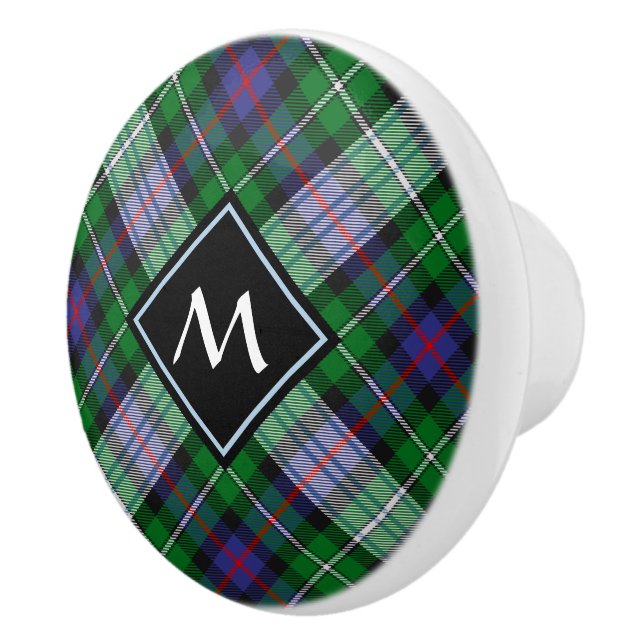 Clan MacKenzie Dress Tartan Ceramic Knob (Right)