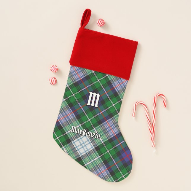 Clan MacKenzie Dress Tartan Christmas Stocking (Front)
