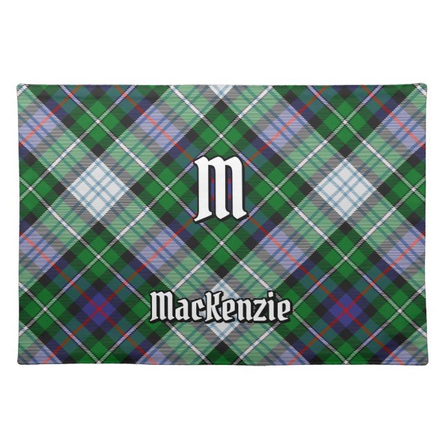 Clan MacKenzie Dress Tartan Cloth Placemat (Front)