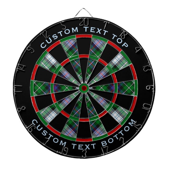 Clan MacKenzie Dress Tartan Dart Board (Front)