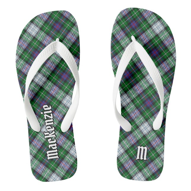 Clan MacKenzie Dress Tartan Flip Flops (Footbed)