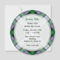 Clan MacKenzie Dress Tartan Invitation