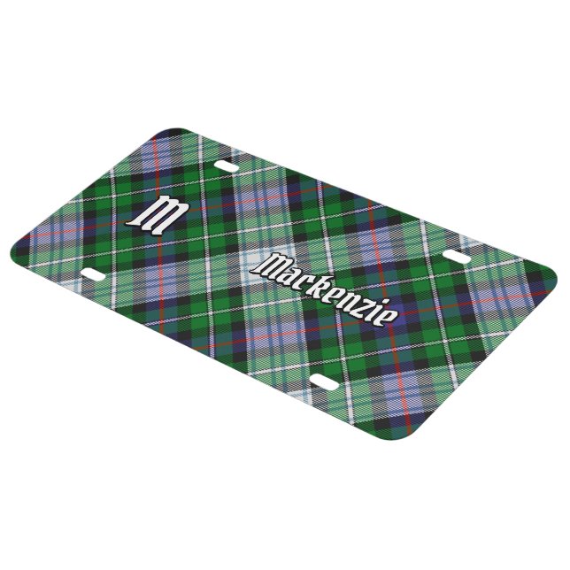 Clan MacKenzie Dress Tartan License Plate (Side)