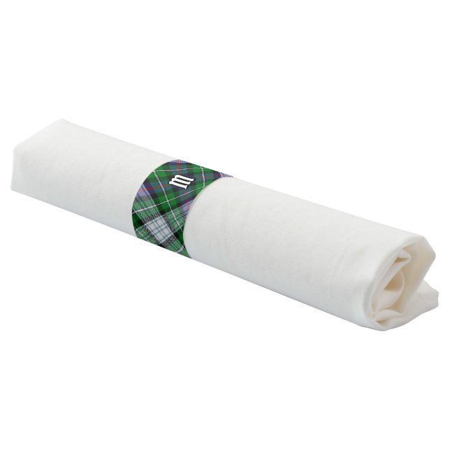 Clan MacKenzie Dress Tartan Napkin Bands (Angled)