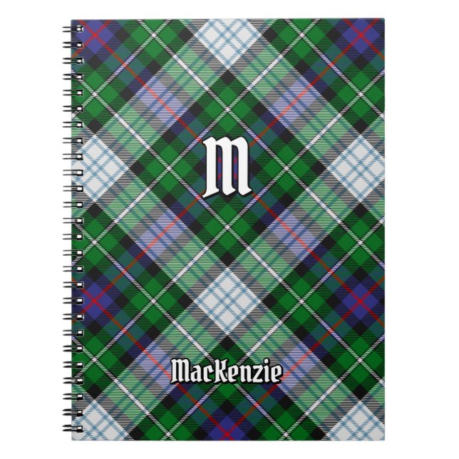 Clan MacKenzie Dress Tartan Notebook (Front)