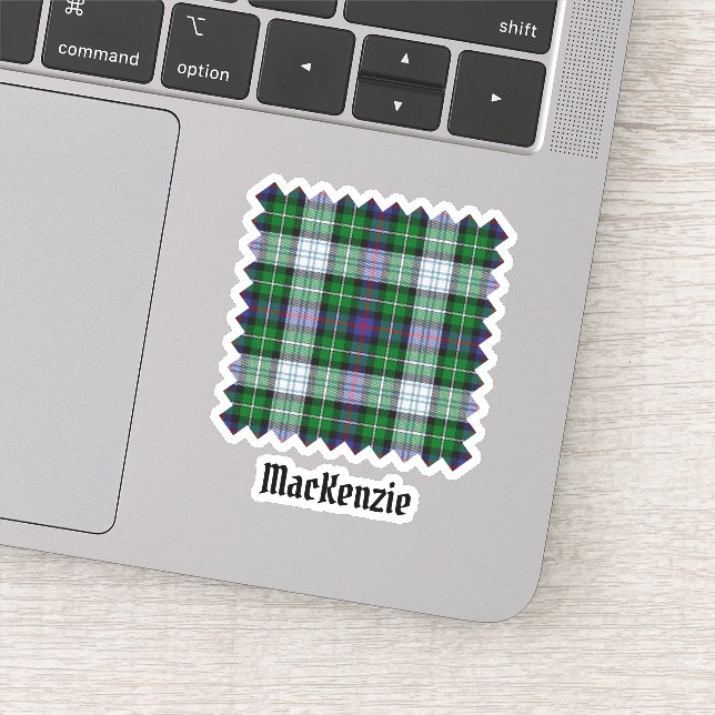 Clan MacKenzie Dress Tartan Sticker (Detail)
