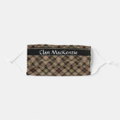 Clan MacKenzie Hunting Brown Tartan Adult Cloth Face Mask (Front, Folded)