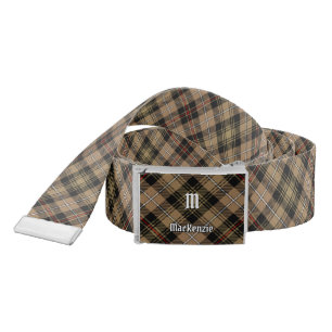 Clan MacKenzie Hunting Brown Tartan Belt