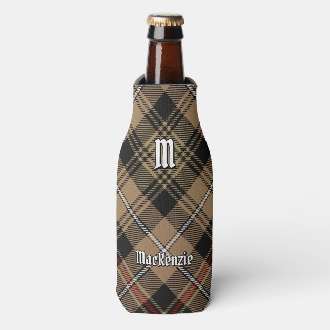 Clan MacKenzie Hunting Brown Tartan Bottle Cooler (Bottle Front)