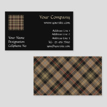 Clan MacKenzie Hunting Brown Tartan Business Card