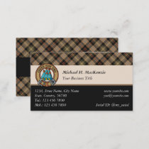 Clan MacKenzie Hunting Brown Tartan Business Card