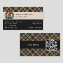 Clan MacKenzie Hunting Brown Tartan Business Card