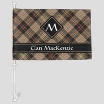 Clan MacKenzie Hunting Brown Tartan Car Flag