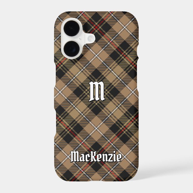 Clan MacKenzie Hunting Brown Tartan Case-Mate iPhone Case (Back)