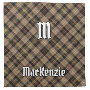 Clan MacKenzie Hunting Brown Tartan Cloth Napkin