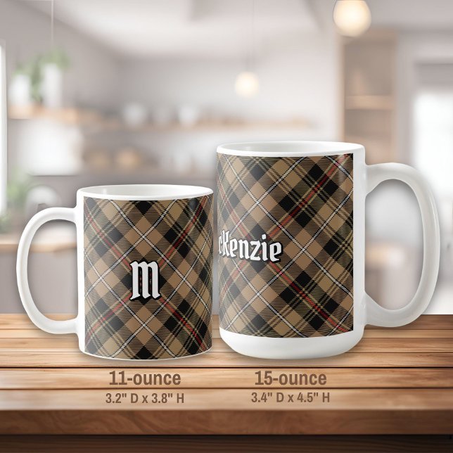 Clan MacKenzie Hunting Brown Tartan Coffee Mug (Creator Uploaded)
