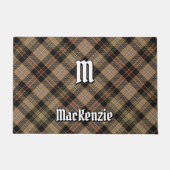 Clan MacKenzie Hunting Brown Tartan Doormat (Front)