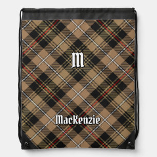 Clan MacKenzie Hunting Brown Tartan Drawstring Bag
