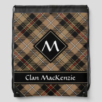 Clan MacKenzie Hunting Brown Tartan Drawstring Bag
