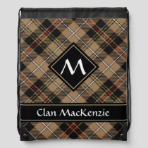 Clan MacKenzie Hunting Brown Tartan Drawstring Bag