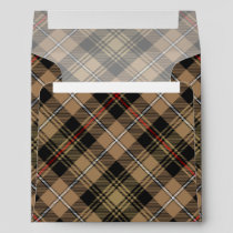 Clan MacKenzie Hunting Brown Tartan Envelope