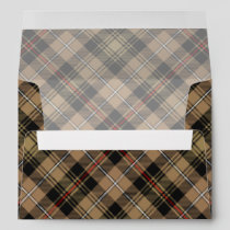Clan MacKenzie Hunting Brown Tartan Envelope