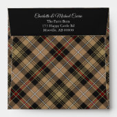Clan MacKenzie Hunting Brown Tartan Envelope (Back (Top Flap))