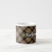 Clan MacKenzie Hunting Brown Tartan Espresso Cup (Front)