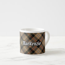 Clan MacKenzie Hunting Brown Tartan Espresso Cup